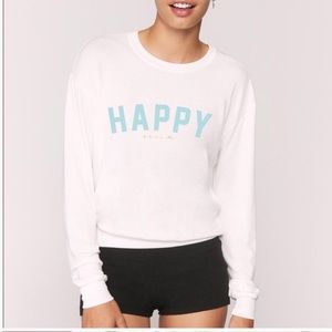 Spiritual Gangster Happy SavasanaPullover Crew NWT